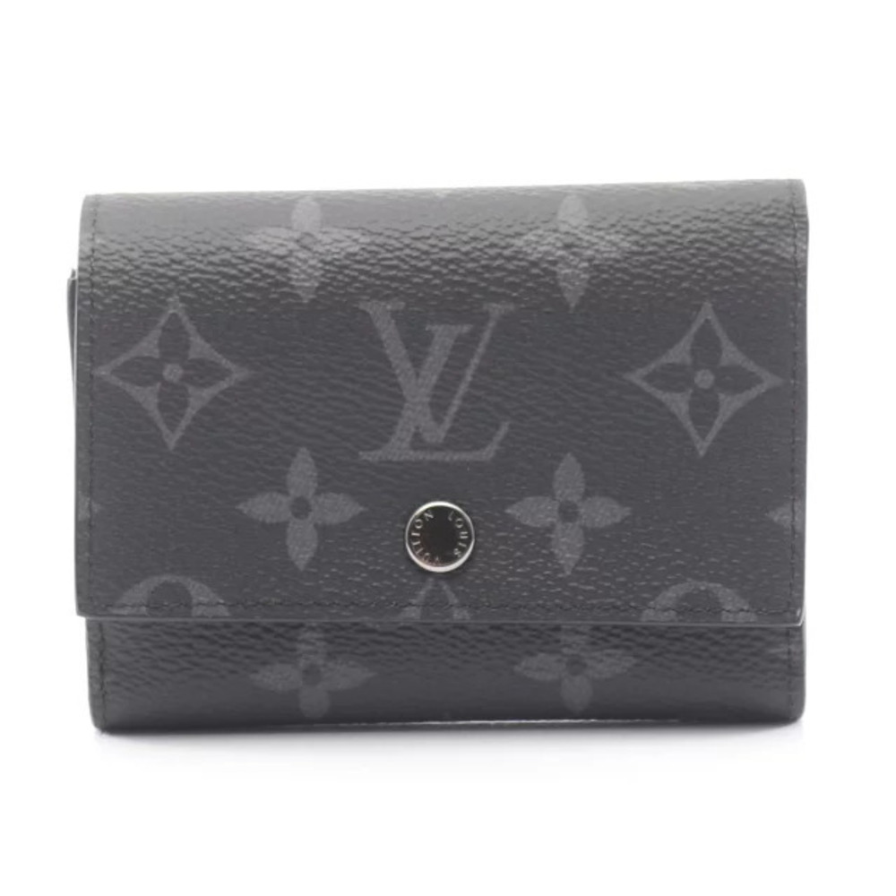 Louis Vuitton Victor Wallet Tri fold Canvas Monogram Eclipse Black